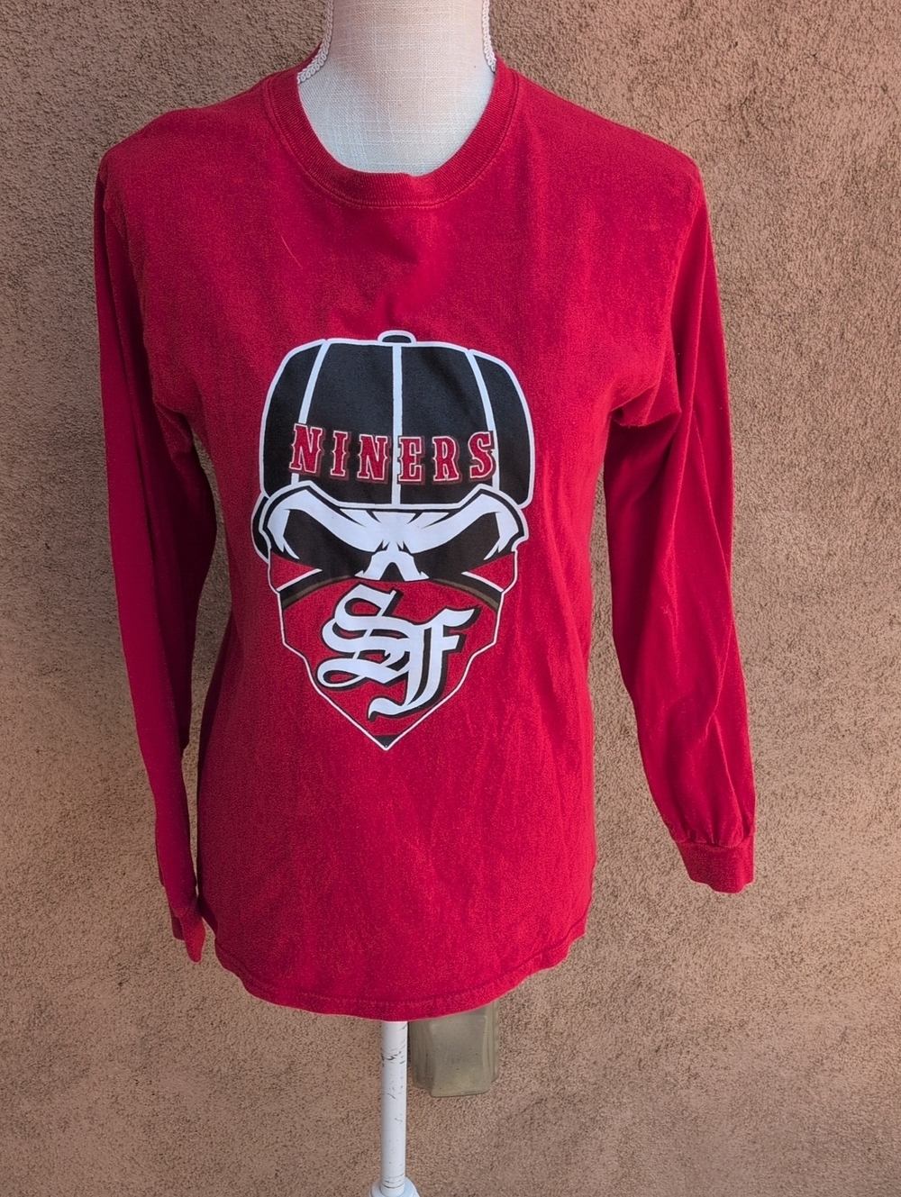 Gildan NFL Football 49ers 100% Heavy Cotton Long Sleeve Tee Shirt Gorpcore